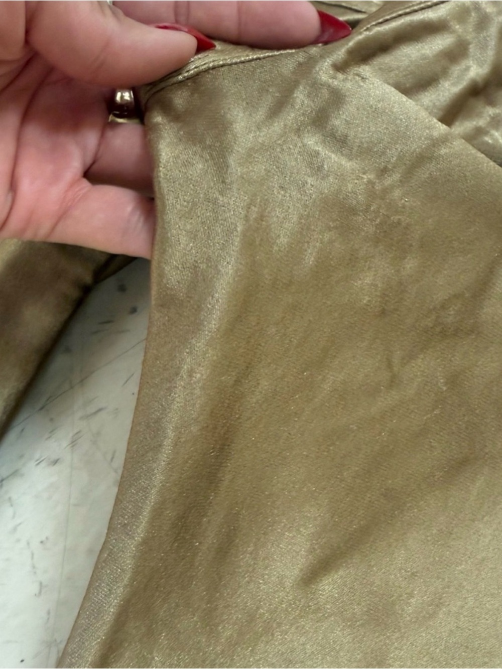 *Damaged* Y2K  American Apparel High Rise Gold Disco Pants - Picture 15 of 15